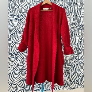 Oversized Red Knit Sweater